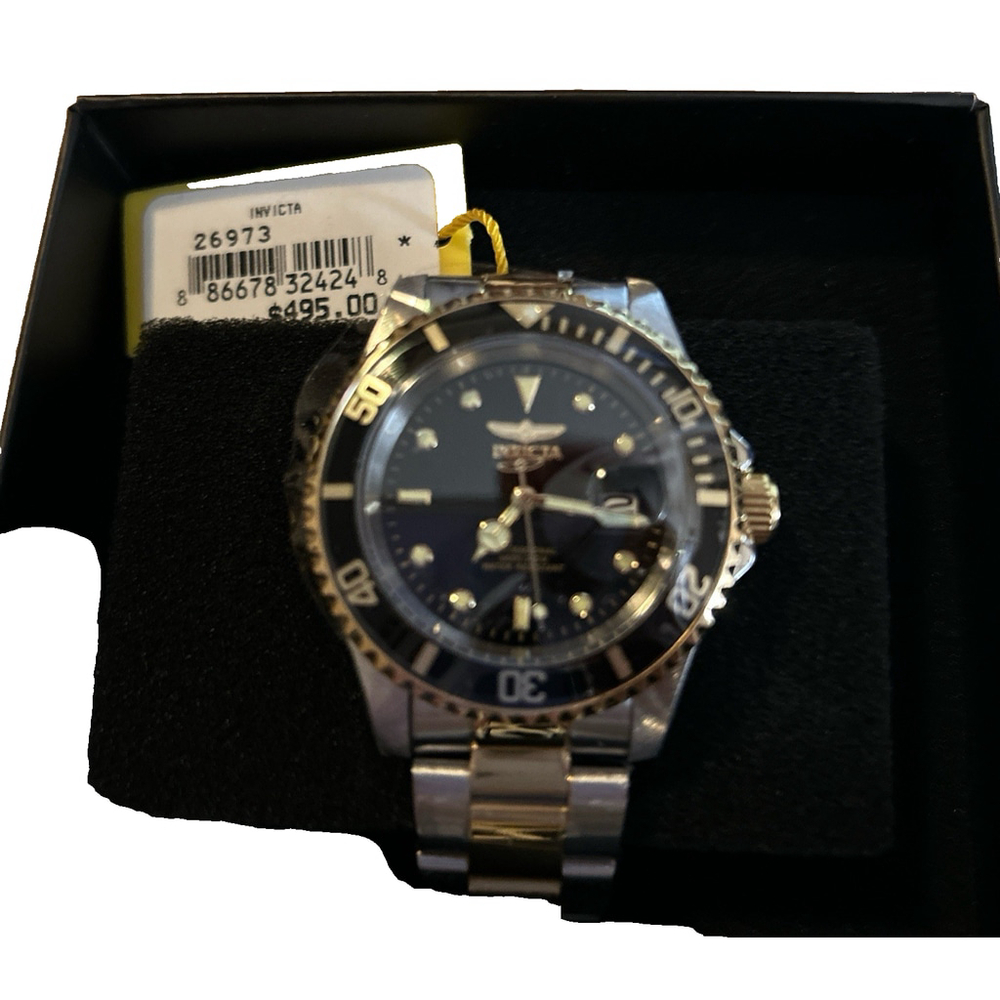 Invicta Men's Pro Diver Quartz Watch with Stainless Steel Strap Model #26973 New